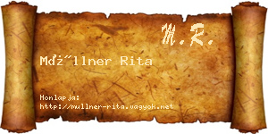Müllner Rita névjegykártya